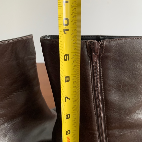 SOLD - Etienne Aigner Dark Brown Ankle Boots - Picture 9 of 13